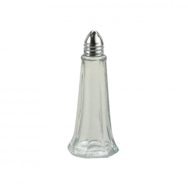 Salt & Pepper Glass Tower - 115mm from Chef Inox. made out of Glass and sold in boxes of 12. Hospitality quality at wholesale price with The Flying Fork! 