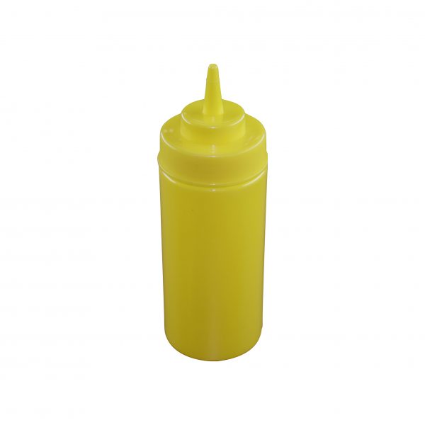 Wide Mouth Squeeze Bottle - 480ml, Yellow from Chef Inox. made out of Polypropylene and sold in boxes of 12. Hospitality quality at wholesale price with The Flying Fork! 