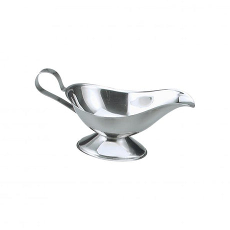 Gravy-Sauce Boat - 140ml from Chef Inox. made out of Stainless Steel and sold in boxes of 12. Hospitality quality at wholesale price with The Flying Fork! 