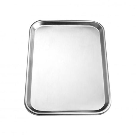 Rectangular Tray - 300x230mm from Chef Inox. made out of Stainless Steel and sold in boxes of 1. Hospitality quality at wholesale price with The Flying Fork! 