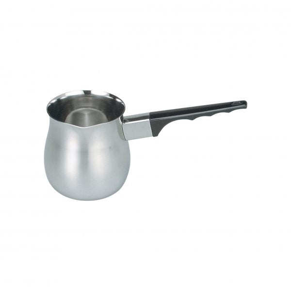 Turkish Coffee Pot - 170ml from Chef Inox. made out of Stainless Steel 18/10 and sold in boxes of 1. Hospitality quality at wholesale price with The Flying Fork! 