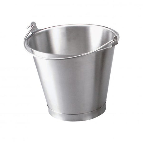 Bucket With Base - 13.0Lt from Chef Inox. made out of Stainless Steel and sold in boxes of 1. Hospitality quality at wholesale price with The Flying Fork! 