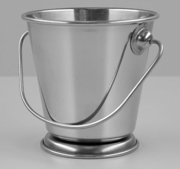Mini Serving Pail Footed - 90x90mm from Chef Inox. made out of Stainless Steel and sold in boxes of 12. Hospitality quality at wholesale price with The Flying Fork! 