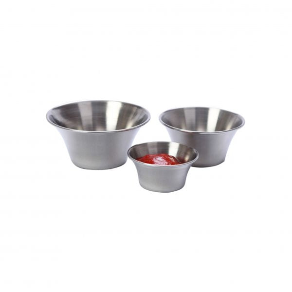 Flared Sauce Cup - 60x25mm from Chef Inox. made out of Stainless Steel and sold in boxes of 12. Hospitality quality at wholesale price with The Flying Fork! 