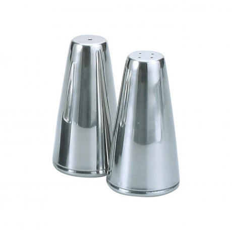 Salt & Pepper Shaker - 50ml from Chef Inox. made out of Stainless Steel and sold in boxes of 24. Hospitality quality at wholesale price with The Flying Fork! 