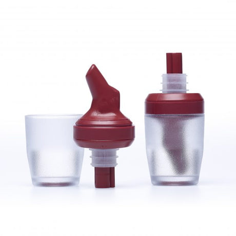 Combo Spirit Measure (12 Pack) - 30mL, Burgundy from Tru-Pour. made out of PP Co-Polymer and sold in boxes of 1. Hospitality quality at wholesale price with The Flying Fork! 
