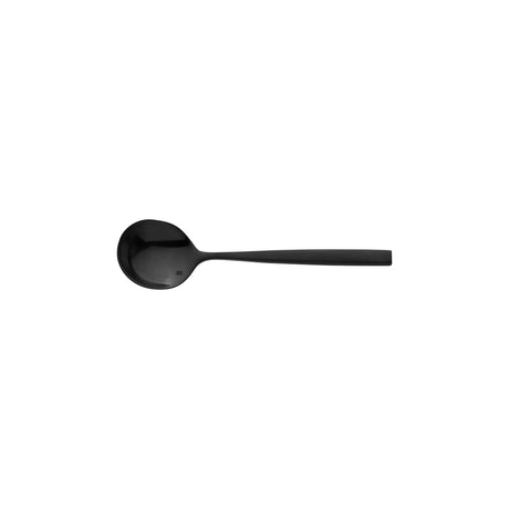Soup Spoon - Arezzo, Black from Fortessa. made out of Stainless Steel and sold in boxes of 12. Hospitality quality at wholesale price with The Flying Fork! 
