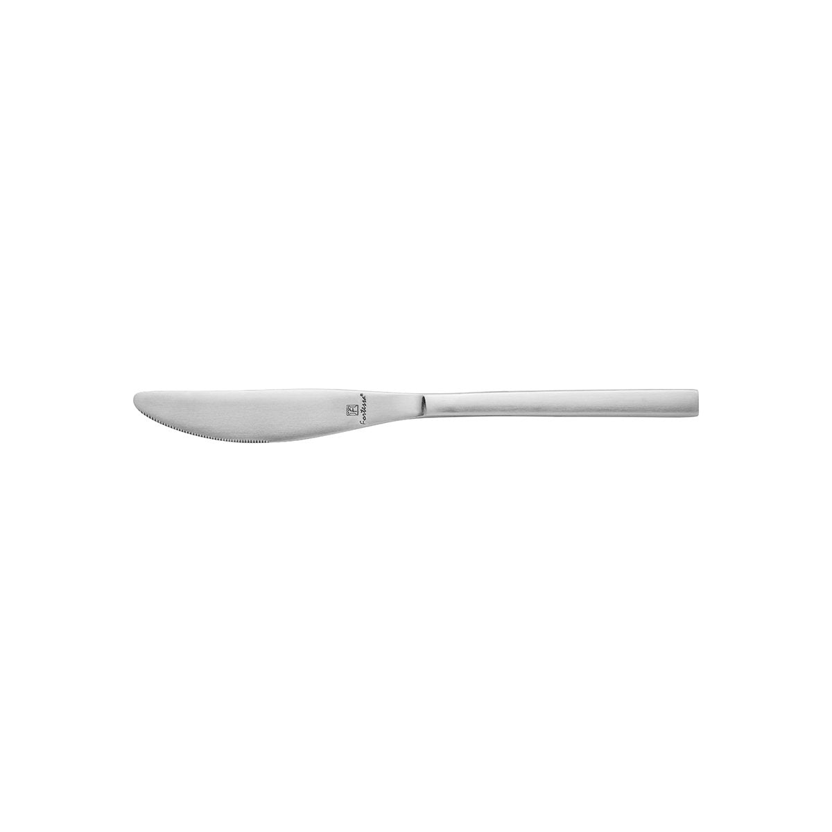 Dessert Knife - Titan Arezzo Brushed from Fortessa. made out of Stainless Steel and sold in boxes of 12. Hospitality quality at wholesale price with The Flying Fork! 