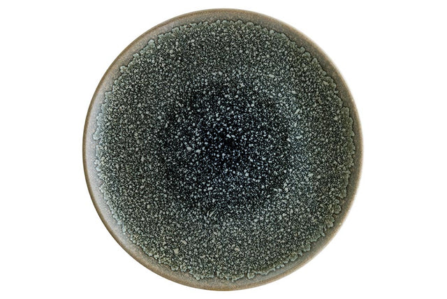 Round Coupe Plate - 210Mm, Thar Black from Bonna. Patterned, made out of Ceramic and sold in boxes of 12. Hospitality quality at wholesale price with The Flying Fork! 