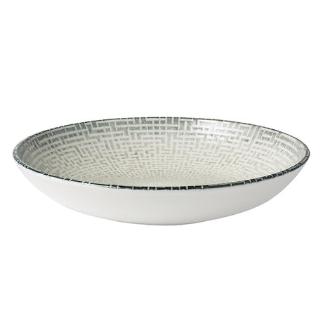 Round Bowl - Flared, 230Mm, Maze from Bonna. Patterns and with flared edges, made out of Ceramic and sold in boxes of 6. Hospitality quality at wholesale price with The Flying Fork! 