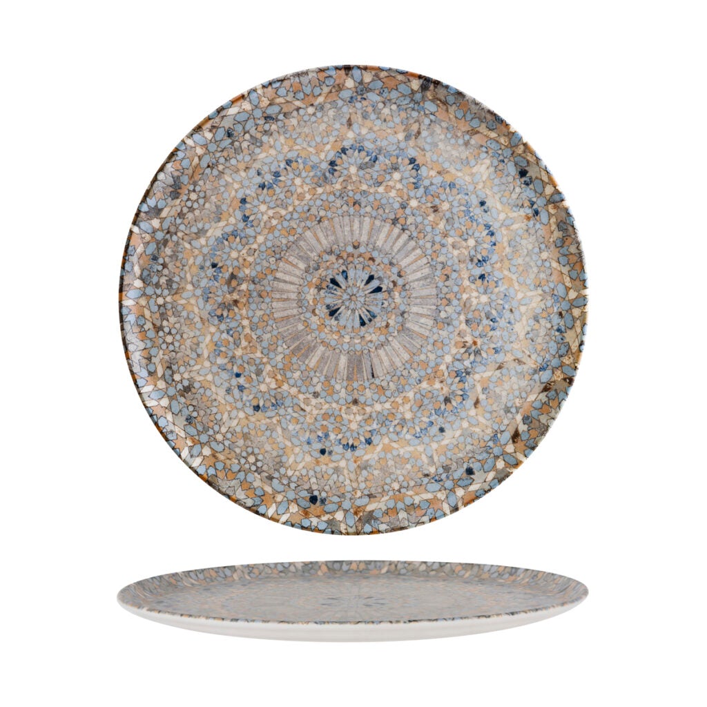Round Coupe Plate - Mosaic, 320mm from Bonna. Patterned, made out of Ceramic and sold in boxes of 6. Hospitality quality at wholesale price with The Flying Fork! 