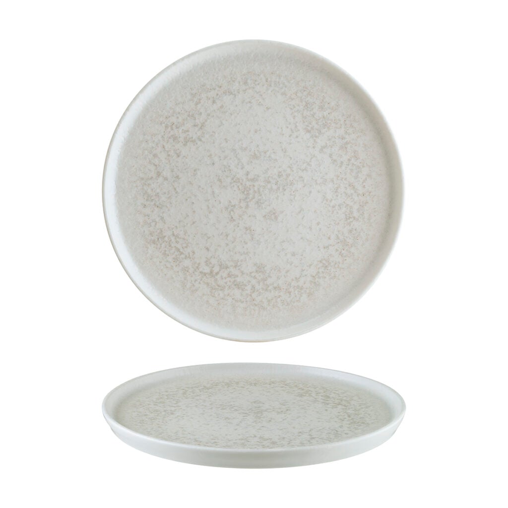 Round Plate - White, 280x18mm from Bonna. Patterned, made out of Ceramic and sold in boxes of 6. Hospitality quality at wholesale price with The Flying Fork! 