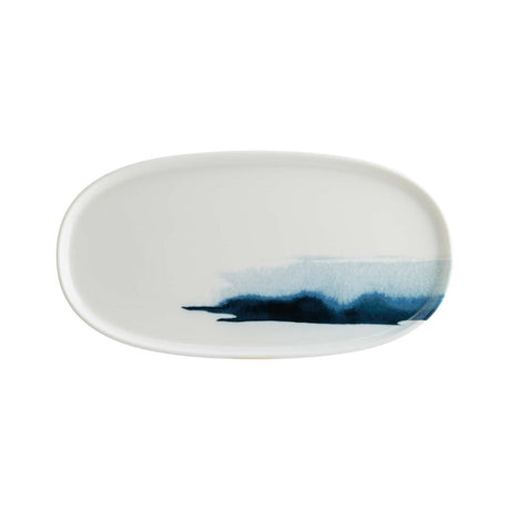 Oval Platter - Blue Wave, 300x160x17mm from Bonna. Patterned, made out of Ceramic and sold in boxes of 6. Hospitality quality at wholesale price with The Flying Fork! 
