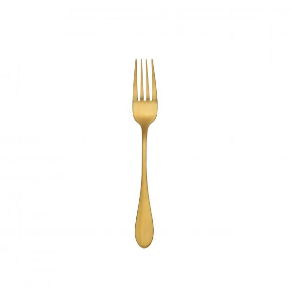 Dessert Fork - Soho Gold from tablekraft. made out of Stainless Steel and sold in boxes of 12. Hospitality quality at wholesale price with The Flying Fork! 