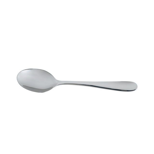 Dessert Spoon - Cortina from Trenton. made out of Stainless Steel and sold in boxes of 12. Hospitality quality at wholesale price with The Flying Fork! 