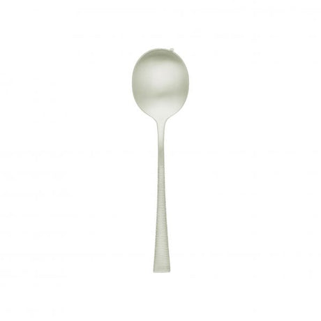 Soup Spoon - Aswan from tablekraft. made out of Stainless Steel and sold in boxes of 12. Hospitality quality at wholesale price with The Flying Fork! 