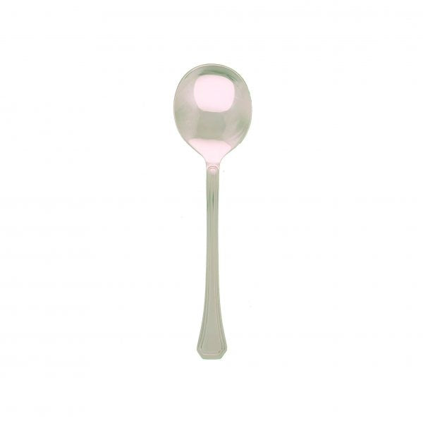 Soup Spoon - Eiffel from tablekraft. made out of Stainless Steel and sold in boxes of 12. Hospitality quality at wholesale price with The Flying Fork! 