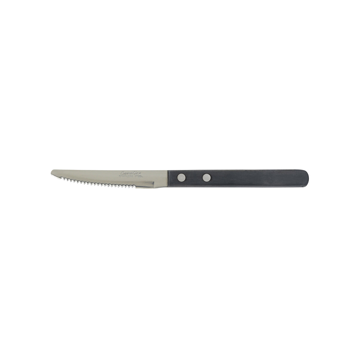 Steak Knife - Black Bakelite Hdl, 100Mm from Cavalier. Sold in boxes of 1. Hospitality quality at wholesale price with The Flying Fork! 