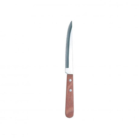 Steak Knife, Pakkawood from tablekraft. made out of Stainless Steel and sold in boxes of 12. Hospitality quality at wholesale price with The Flying Fork! 
