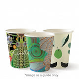Biocup Single Wall - Art Series, 8oz (Box of 1000) from BioPak. Compostable, made out of Paper and Bioplastic and sold in boxes of 1. Hospitality quality at wholesale price with The Flying Fork! 