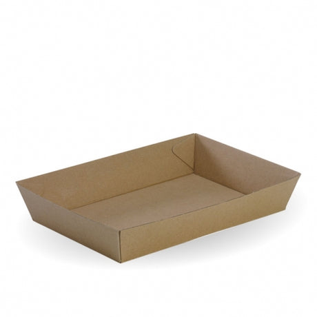 Bioboard Tray #4 - 228x152x45mm - box of 250 from BioPak. Compostable, made out of FSC�� certified paper and sold in boxes of 1. Hospitality quality at wholesale price with The Flying Fork! 