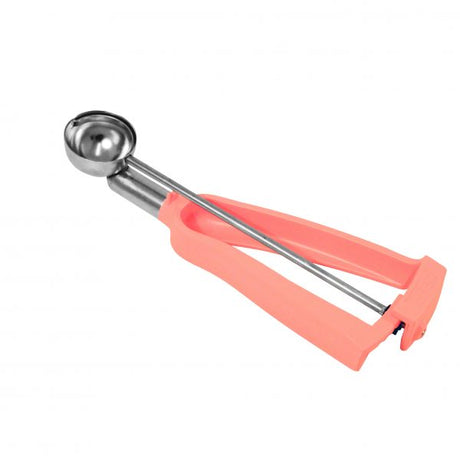 Ice Cream Scoop No. 60 - with Pink Handle, 16ml from Bonzer. made out of Stainless Steel and sold in boxes of 1. Hospitality quality at wholesale price with The Flying Fork! 