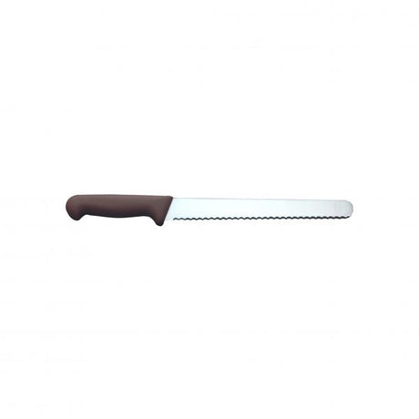 Serrated Slicer - 250mm, Brown from Ivo. made out of Stainless Steel and sold in boxes of 1. Hospitality quality at wholesale price with The Flying Fork! 