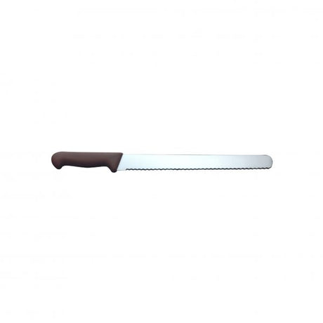Serrated Slicer - 300mm, Brown from Ivo. made out of Stainless Steel and sold in boxes of 1. Hospitality quality at wholesale price with The Flying Fork! 