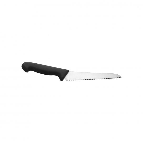 Bagel Knife - 180mm, White from Ivo. made out of Stainless Steel and sold in boxes of 1. Hospitality quality at wholesale price with The Flying Fork! 