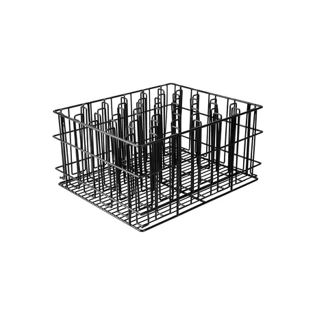 Wire glass wash rack - 30 compartments
