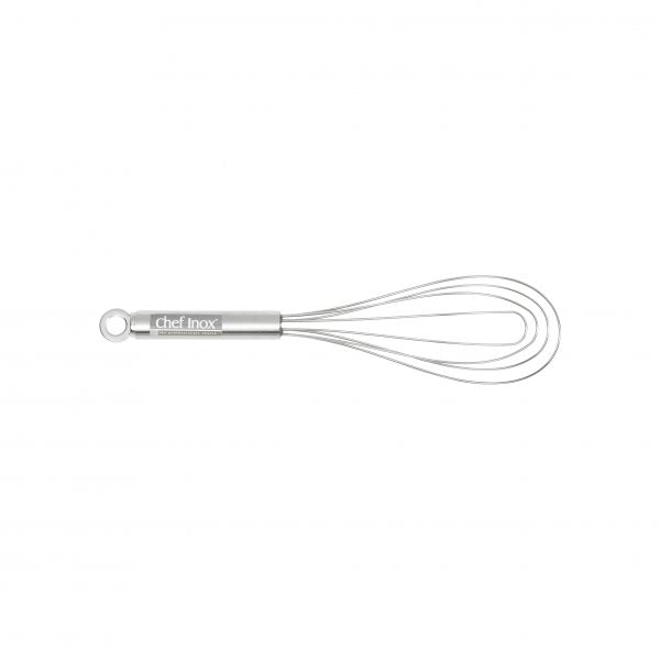 Flat Whisk - 250mm from Chef Inox. made out of Stainless Steel 18/10 and sold in boxes of 1. Hospitality quality at wholesale price with The Flying Fork! 