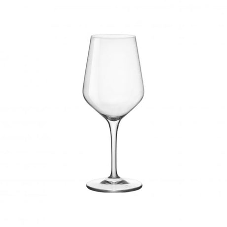 Wine Glass - 360ml, Electra, White from Bormioli Rocco. made out of Glass and sold in boxes of 24. Hospitality quality at wholesale price with The Flying Fork! 