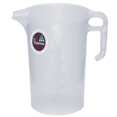 Thermo Measuring Jug - 3.0L, Clear from Chef Inox. made out of Polypropylene and sold in boxes of 1. Hospitality quality at wholesale price with The Flying Fork! 