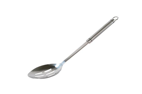 Spoon Slotted - Stainless Steel, Milano from Chef Inox. made out of Stainless Steel and sold in boxes of 6. Hospitality quality at wholesale price with The Flying Fork! 