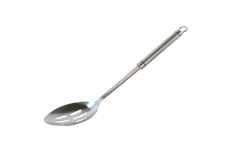 Spoon Slotted - Stainless Steel, Milano from Chef Inox. made out of Stainless Steel and sold in boxes of 6. Hospitality quality at wholesale price with The Flying Fork! 