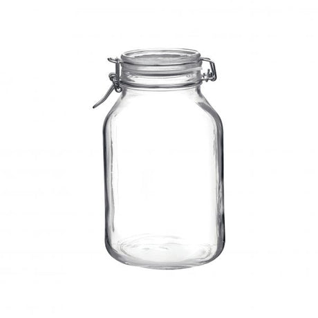 Fido Jar with Clear Lid - 3.04L from Bormioli Rocco. made out of Glass and sold in boxes of 6. Hospitality quality at wholesale price with The Flying Fork! 