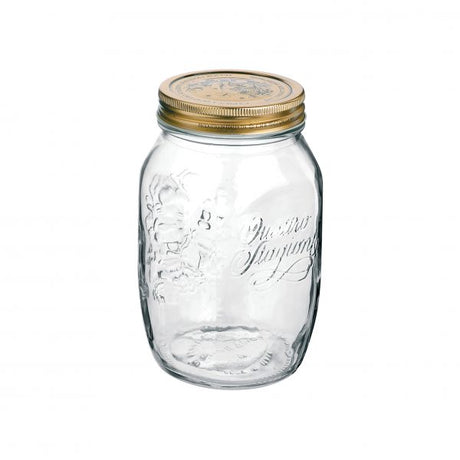 Jar - 100mm-1.0L (86mm Lid), Quattro Stagioni from Bormioli Rocco. made out of Glass and sold in boxes of 12. Hospitality quality at wholesale price with The Flying Fork! 