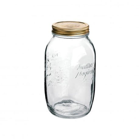 Jar - 110mm-1.5L (86mm Lid), Quattro Stagioni from Bormioli Rocco. made out of Glass and sold in boxes of 6. Hospitality quality at wholesale price with The Flying Fork! 