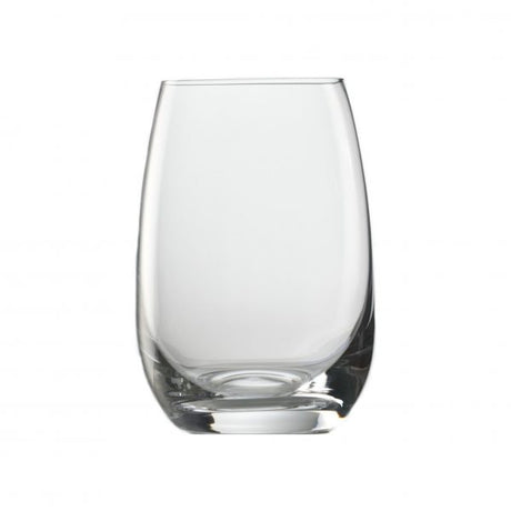 Stemless Wine Tumbler - 340ml from Stolzle. made out of Crystal Glass and sold in boxes of 48. Hospitality quality at wholesale price with The Flying Fork! 
