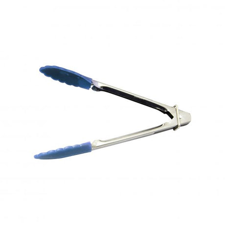 Utility Tong - 180mm, With Blue Silicone Head from Chef Inox. made out of Silicone and sold in boxes of 12. Hospitality quality at wholesale price with The Flying Fork! 