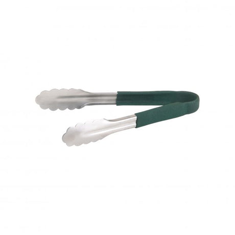 Utility Tong - 230mm, Green from Chef Inox. made out of Stainless Steel and sold in boxes of 1. Hospitality quality at wholesale price with The Flying Fork! 