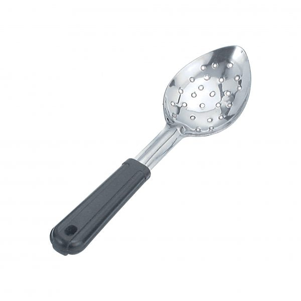 Perforated Basting Spoon - 11, Poly Handle from Chef Inox. Perforated, made out of Stainless Steel and sold in boxes of 12. Hospitality quality at wholesale price with The Flying Fork! 
