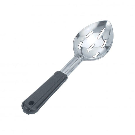 Slotted Basting Spoon - 11 , Poly Handle from Chef Inox. Slotted, made out of Stainless Steel and sold in boxes of 12. Hospitality quality at wholesale price with The Flying Fork! 