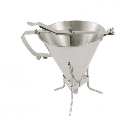 Confectionary Funnel - with Stand, 1.9Lt from De Buyer. made out of Stainless Steel and sold in boxes of 1. Hospitality quality at wholesale price with The Flying Fork! 