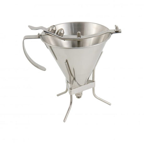 Confectionary Funnel - with Stand, 1.5Lt from De Buyer. made out of Stainless Steel and sold in boxes of 1. Hospitality quality at wholesale price with The Flying Fork! 
