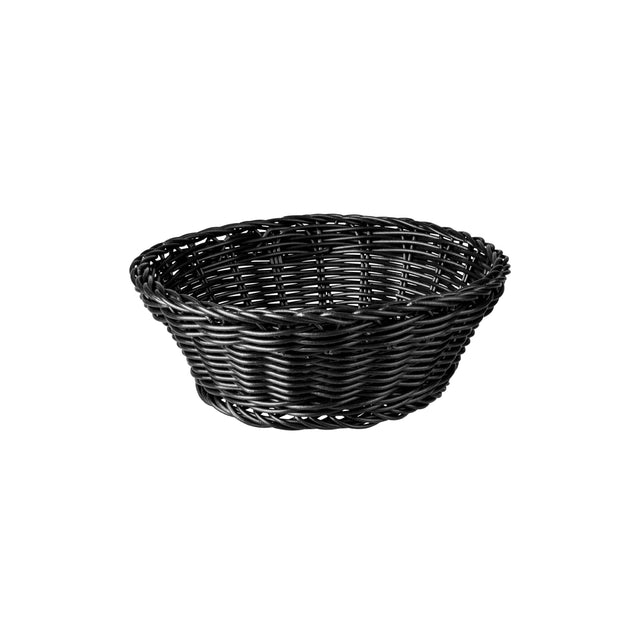 Round Bread Basket - 205x70mm, Black from TheFlyingFork. Sold in boxes of 6. Hospitality quality at wholesale price with The Flying Fork! 