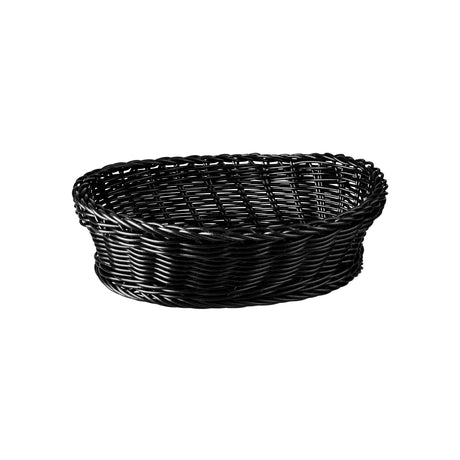 Oval Bread Basket - 240x180x70, Black from TheFlyingFork. Sold in boxes of 6. Hospitality quality at wholesale price with The Flying Fork! 