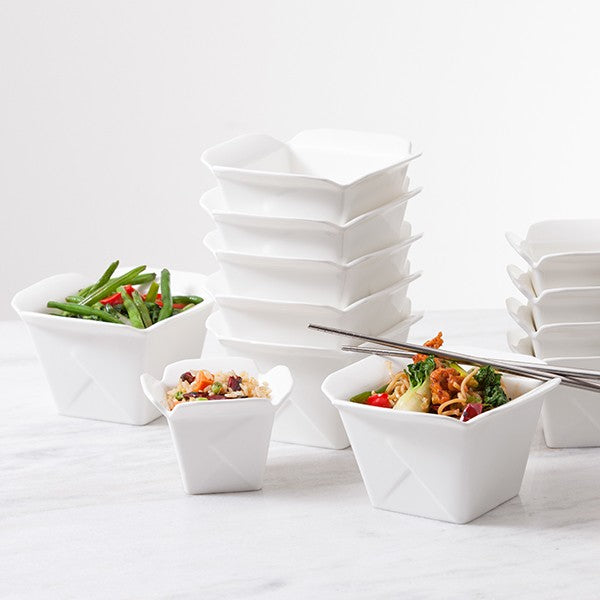 Paper Look Take Away Container - 100x75mm, Fortessa Food Truck: Pack of 4
