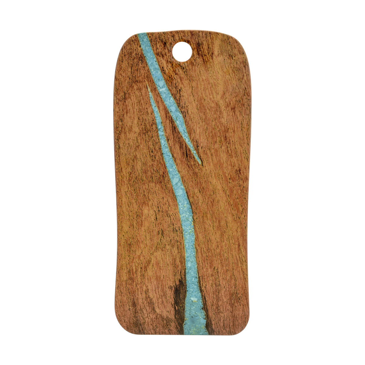 Rectangular Board - 511x228mm, Lapis, Cherry with Turquoise from Cheforward. Sold in boxes of 6. Hospitality quality at wholesale price with The Flying Fork! 
