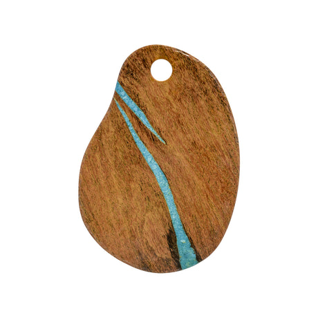 Organic Platter - 440 x 305mm, Lapis, Cherry with Turquoise from Cheforward. Sold in boxes of 5. Hospitality quality at wholesale price with The Flying Fork! 